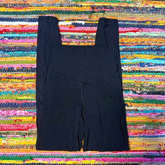 aerie black real me high rise 7/8 length leggings size xs - Picture 1 of 4